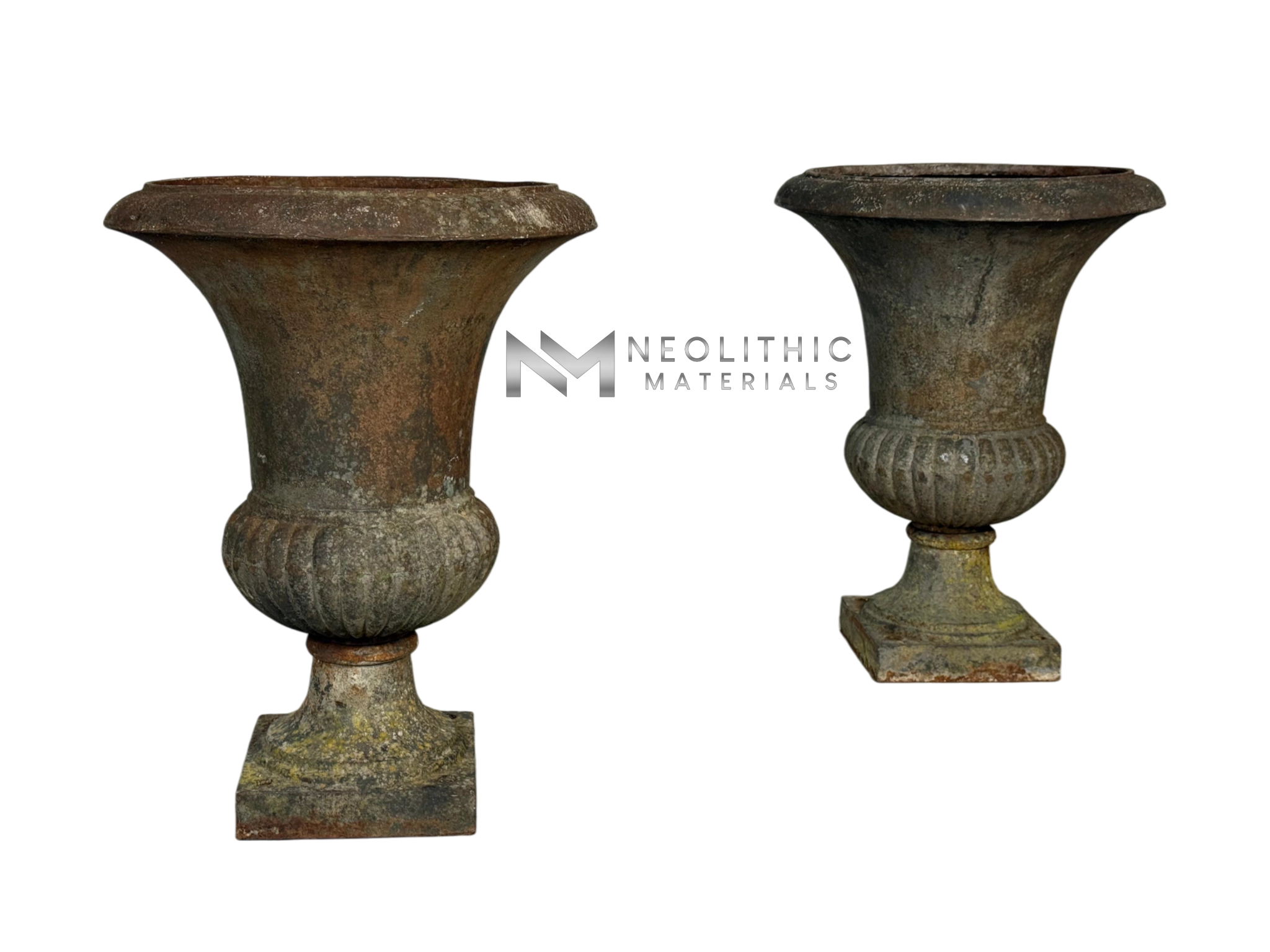 French Antique 19th Century Cast Iron Vase